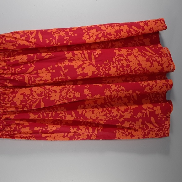 MOTHERHOOD MATERNITY PINK/ORANGE FLORAL DRESS SZ M. - Picture 10 of 10